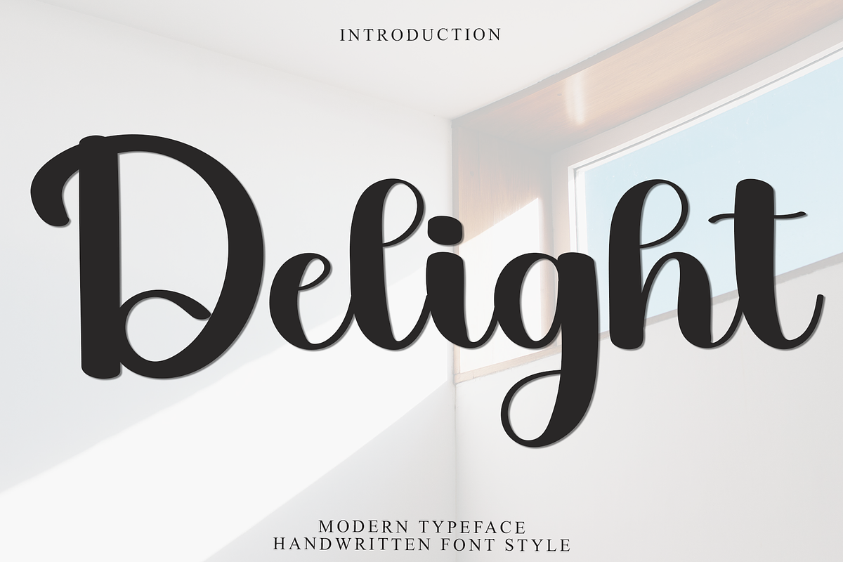 Delight, a Handwritten Font by FreshTypeINK (Photo 1 of 8)