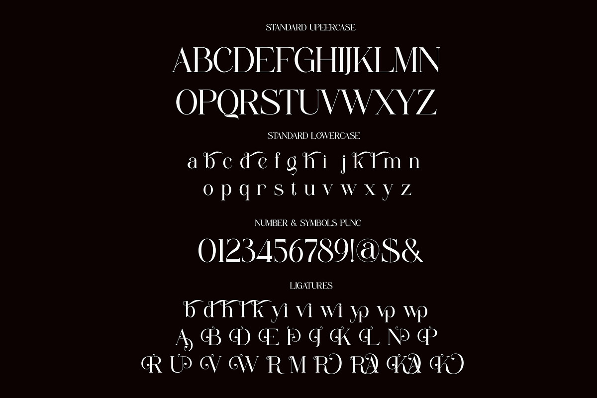 Belvind Modern Elegant Serif Font, a Serif Font by Alfinart (Photo 11 of 11)