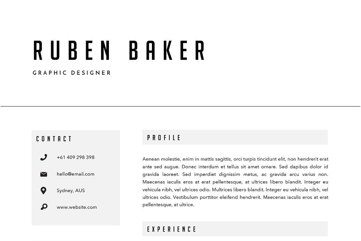 Resume Template 3 Page | CV Template, a Resume Template by The Template Depot (Photo 4 of 5)