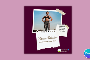 Fashion Clothing Instagram Template, a Social Media Template by Canvagator