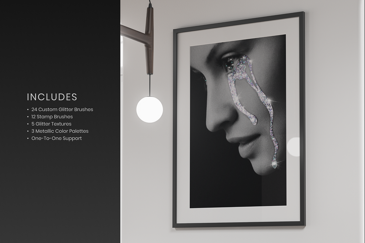 Procreate Glitter Toolbox: Brush Kit, a Brush Add-On by Delightful Design (Photo 3 of 15)