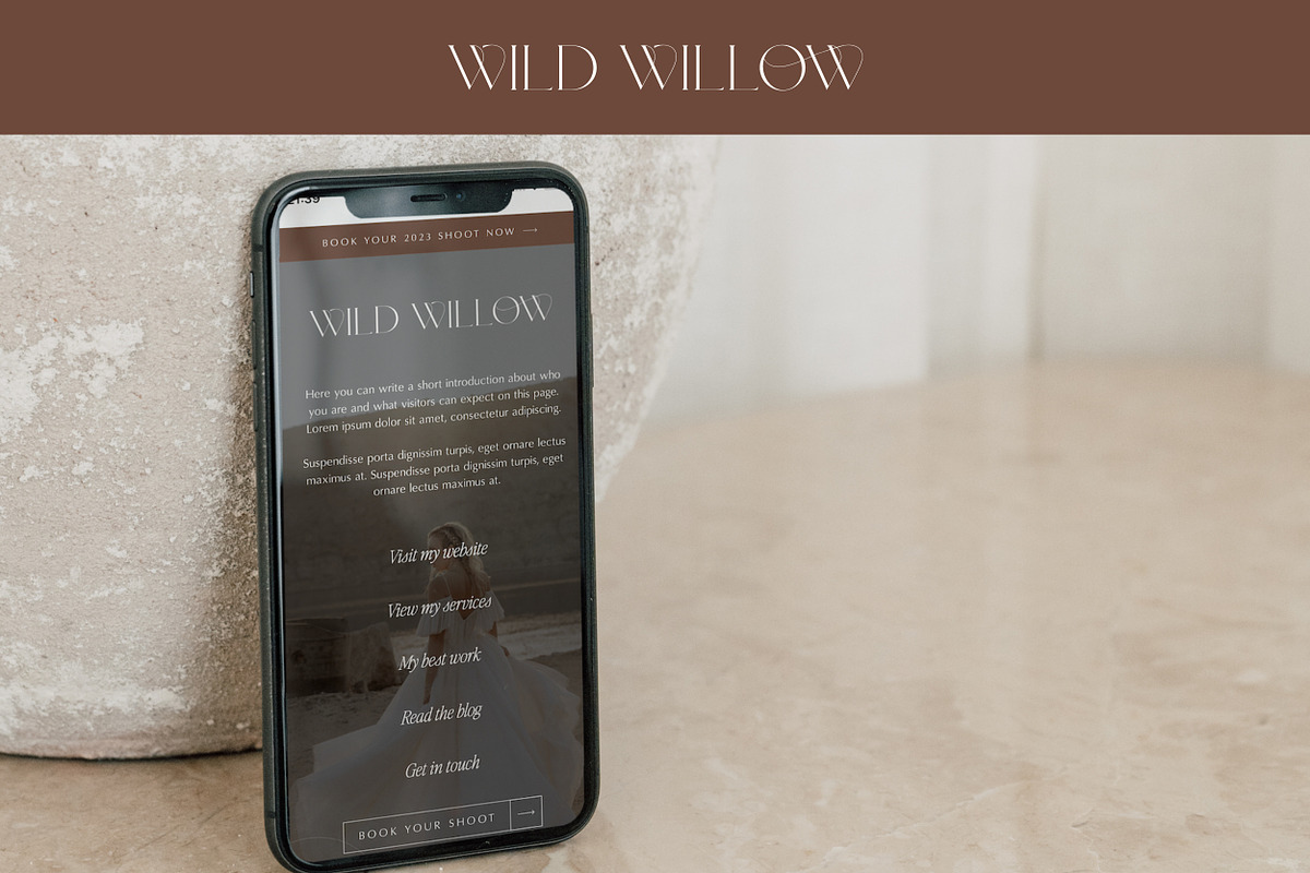 Luxury Showit Instagram Link in Bio, a Landing Page Template by Wonderlik Webdesign (Photo 6 of 6)