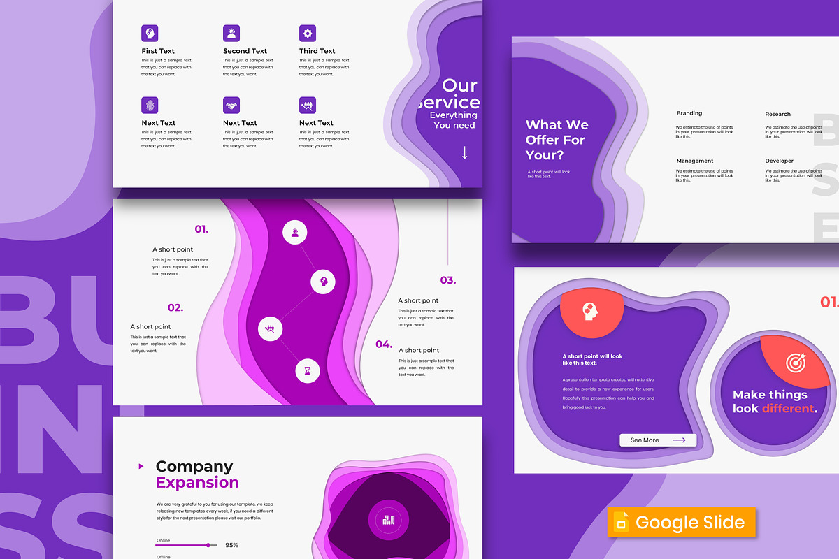 2020 Business Google Slide Template, a Presentation Template by Visualin.std (Photo 1 of 8)