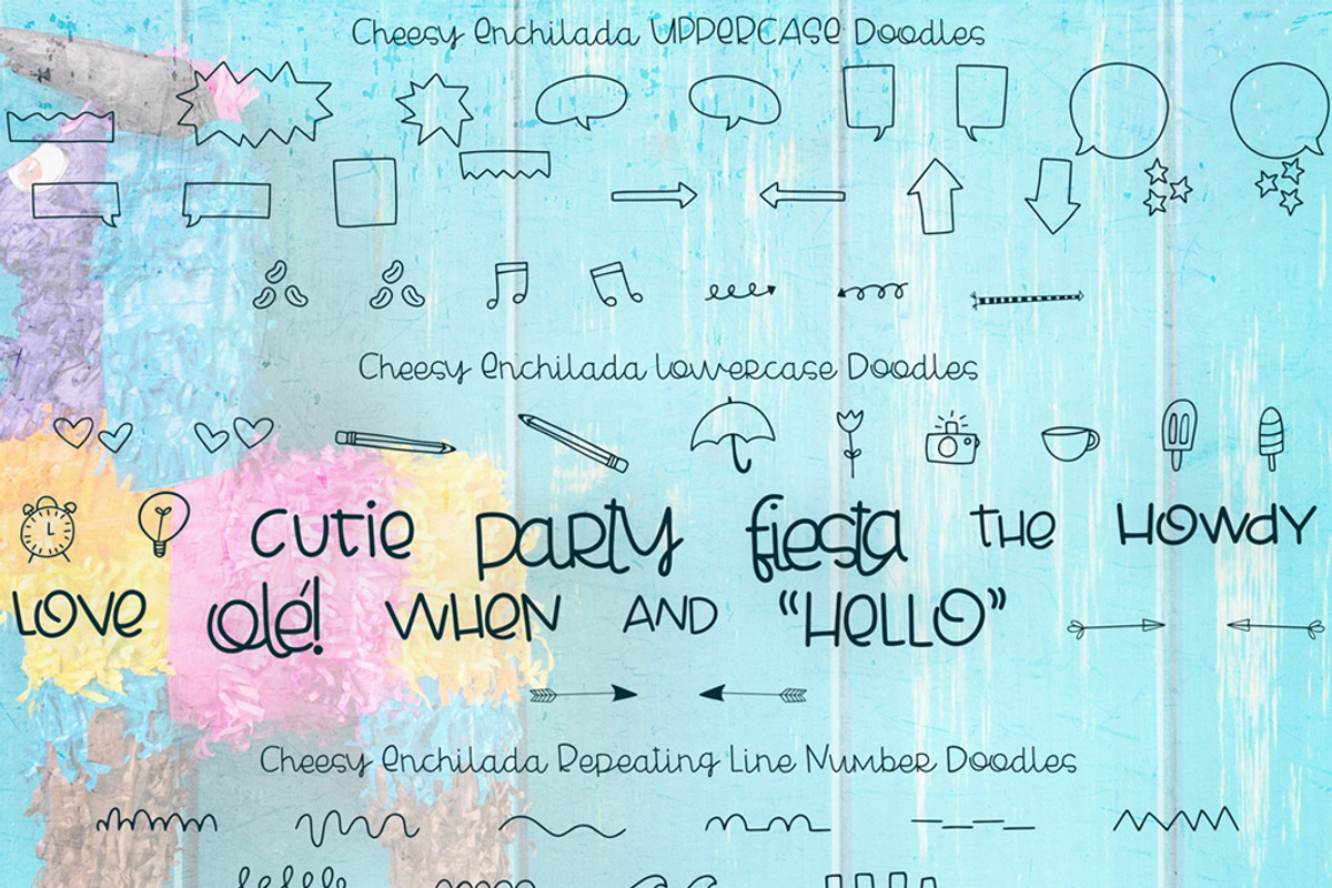 Cheesy Enchilada Font Duo preview 5