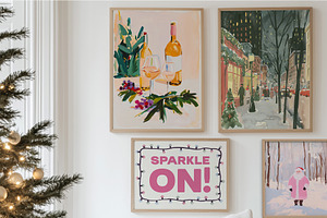 MODERN CHRISTMAS Art Prints