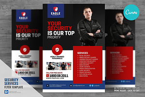 Private Security Canva Flyer