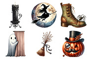 Watercolor Vintage Aesthetic Hallowe, an Illustration by Daily.Designs (Thumbnail 2 of 5)