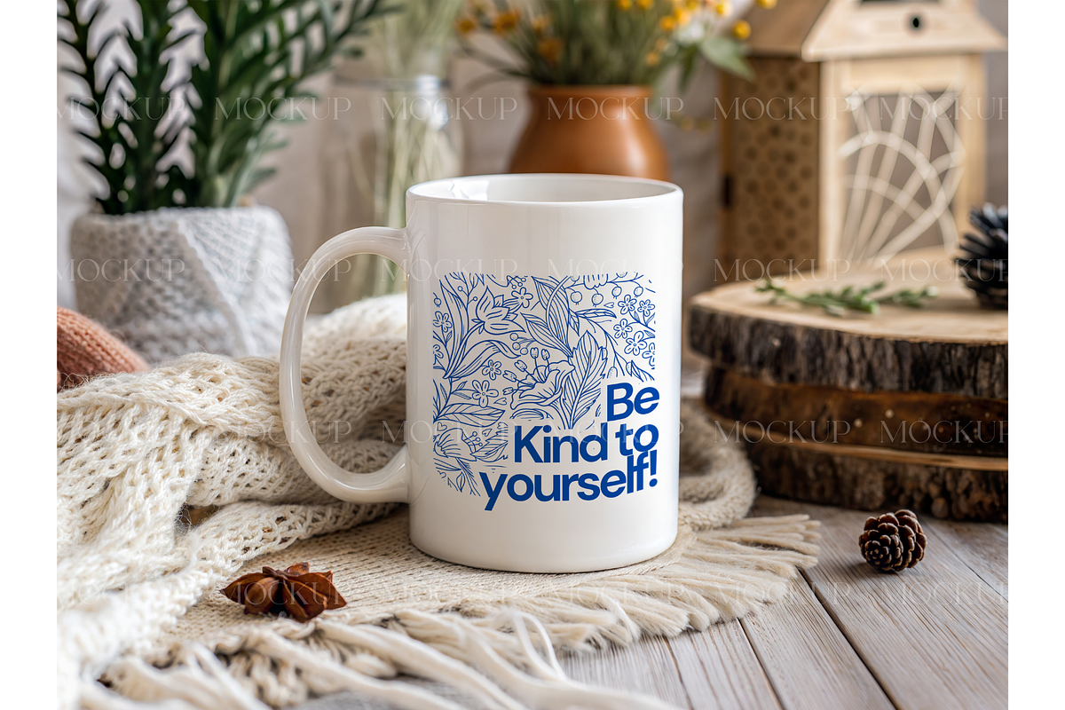 Cozy Cup Mockup with Knit Blanket, a Product Mockup by MockupWizard (Photo 2 of 3)