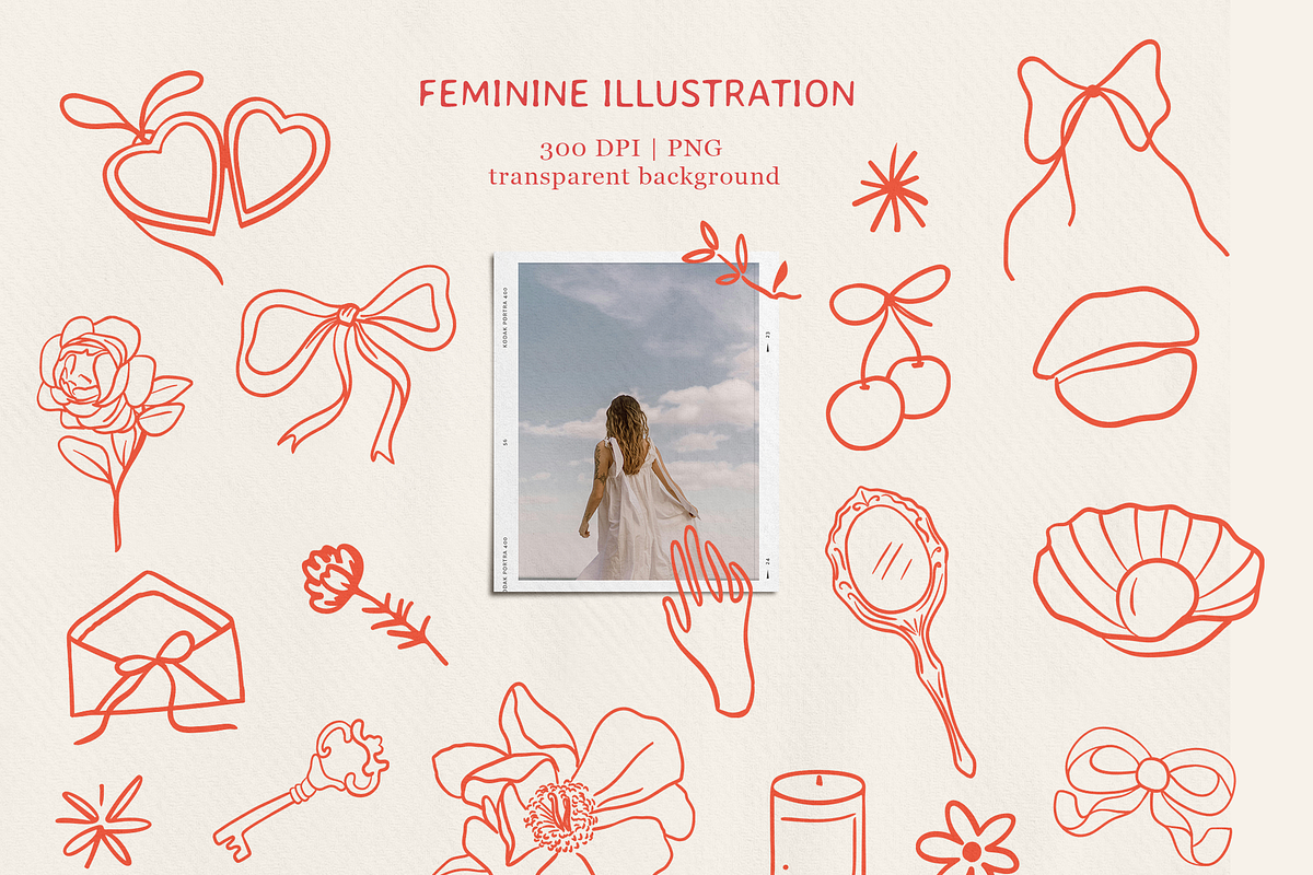 Bonjour, Madame! – Doodles & Posters, an Object Graphic by Kristina&Co (Photo 4 of 13)