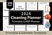 Editable Cleaning Planner Template, a Print Template by POC Digital (Thumbnail 1 of 6)