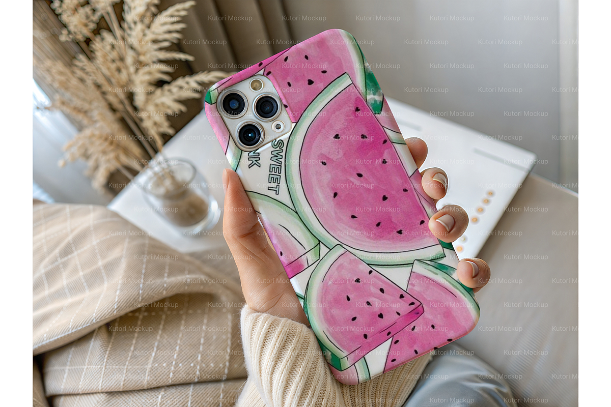 Phone Case Mockup with Cozy Setting, a Product Mockup by MockupWizard (Photo 4 of 5)
