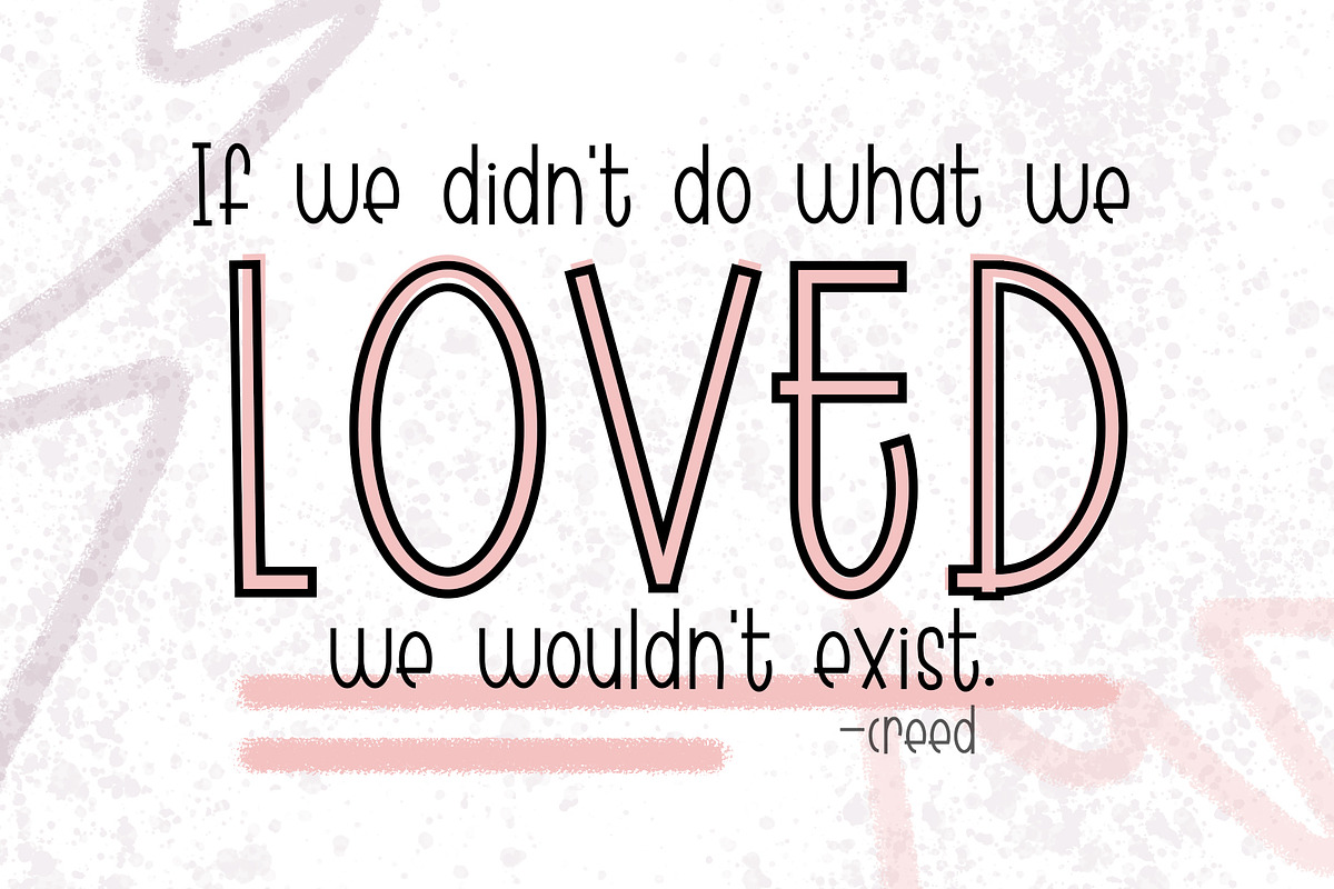 CINEMA - regular + outline, a Sans Serif Font by Dansie Design (Photo 7 of 8)