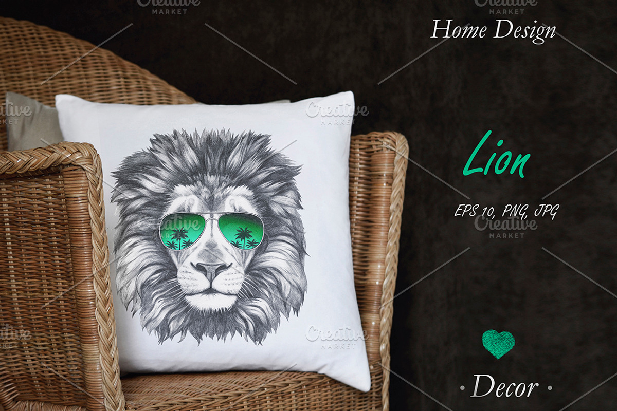 Lion / Summertime, an Animal Illustration by Victoria_Novak (Photo 2 of 3)