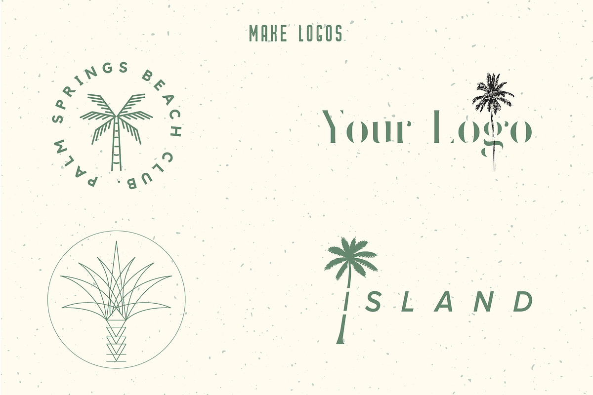 50 Palm Tree Vector Logos & Icons, an Outline Icon by Tropical Type (Photo 5 of 7)