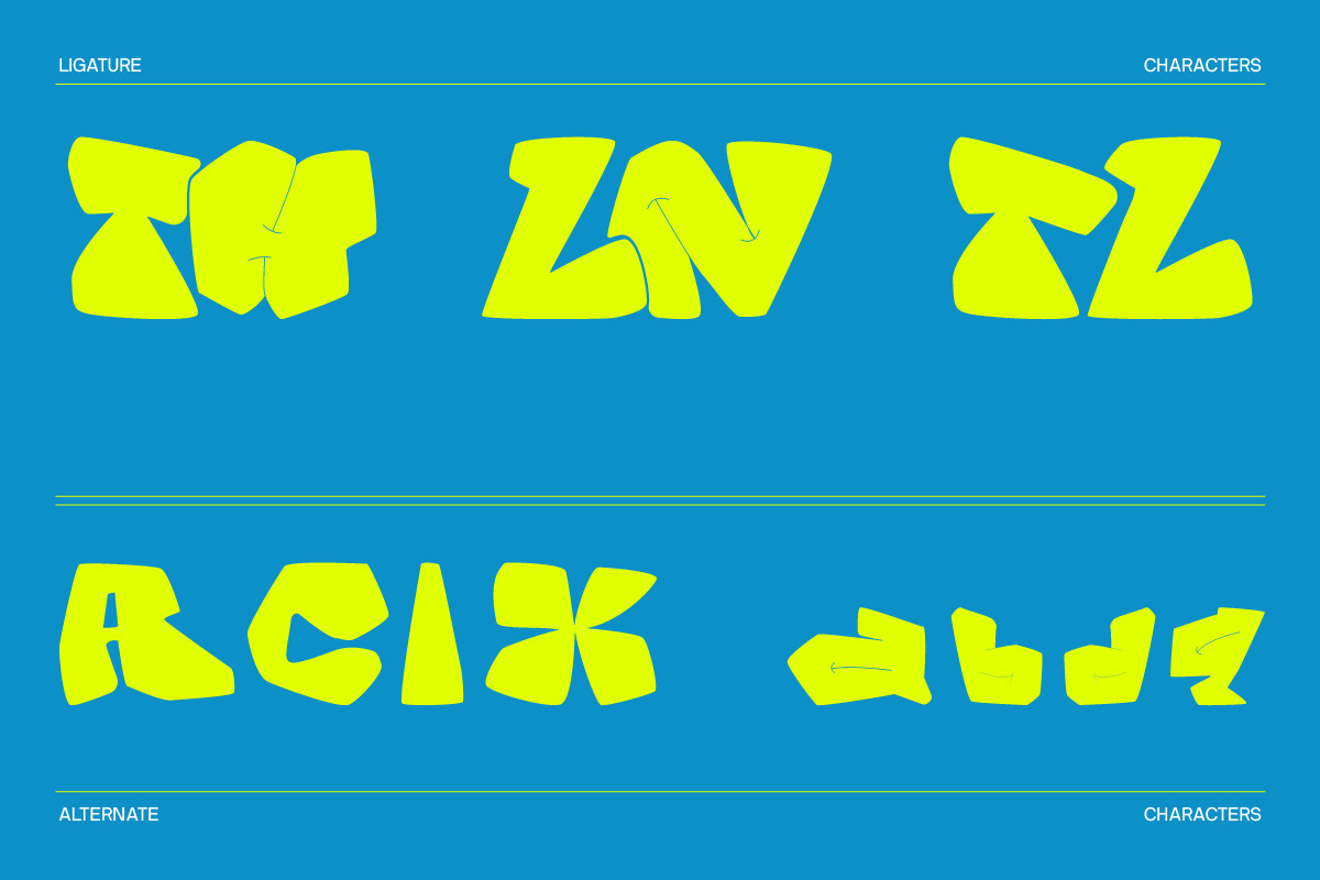 Tlafo Font | Unique Display Typeface, a Handwritten Font by Koplexs Studio (Photo 5 of 10)