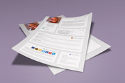 Social Media CV, a Resume Template by Valeur Design (Thumbnail 3 of 4)