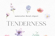 Tenderness - Delicate Floral Clipart, a Seasonal Illustration by Olga Koelsch (Thumbnail 5 of 8)