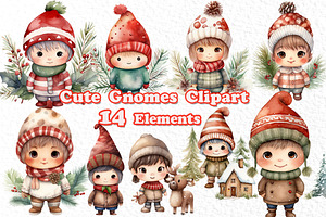 Christmas Gnomes Clipart Xmas Png