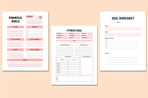 Editable Goal Planner For Canva