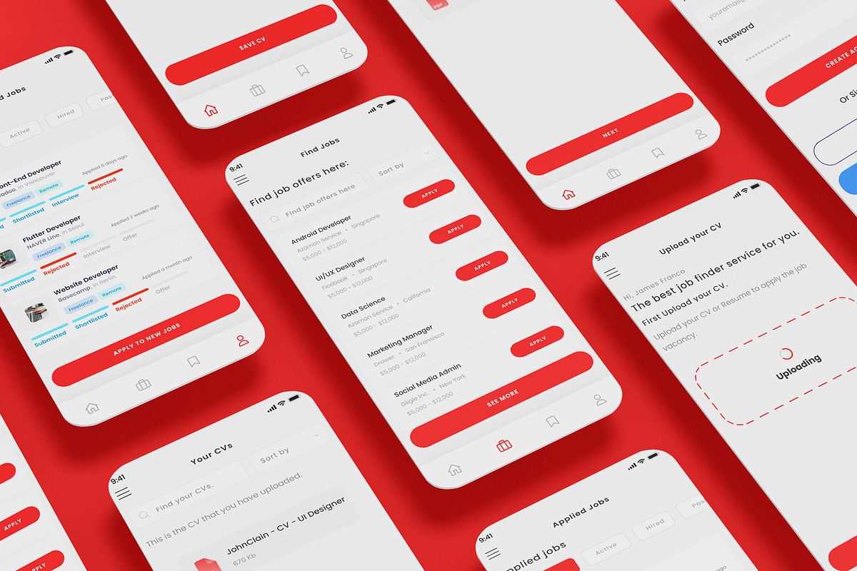 Job Screens & Recruitment Work App, an App Template by nagaredesignstudio (Photo 1 of 2)