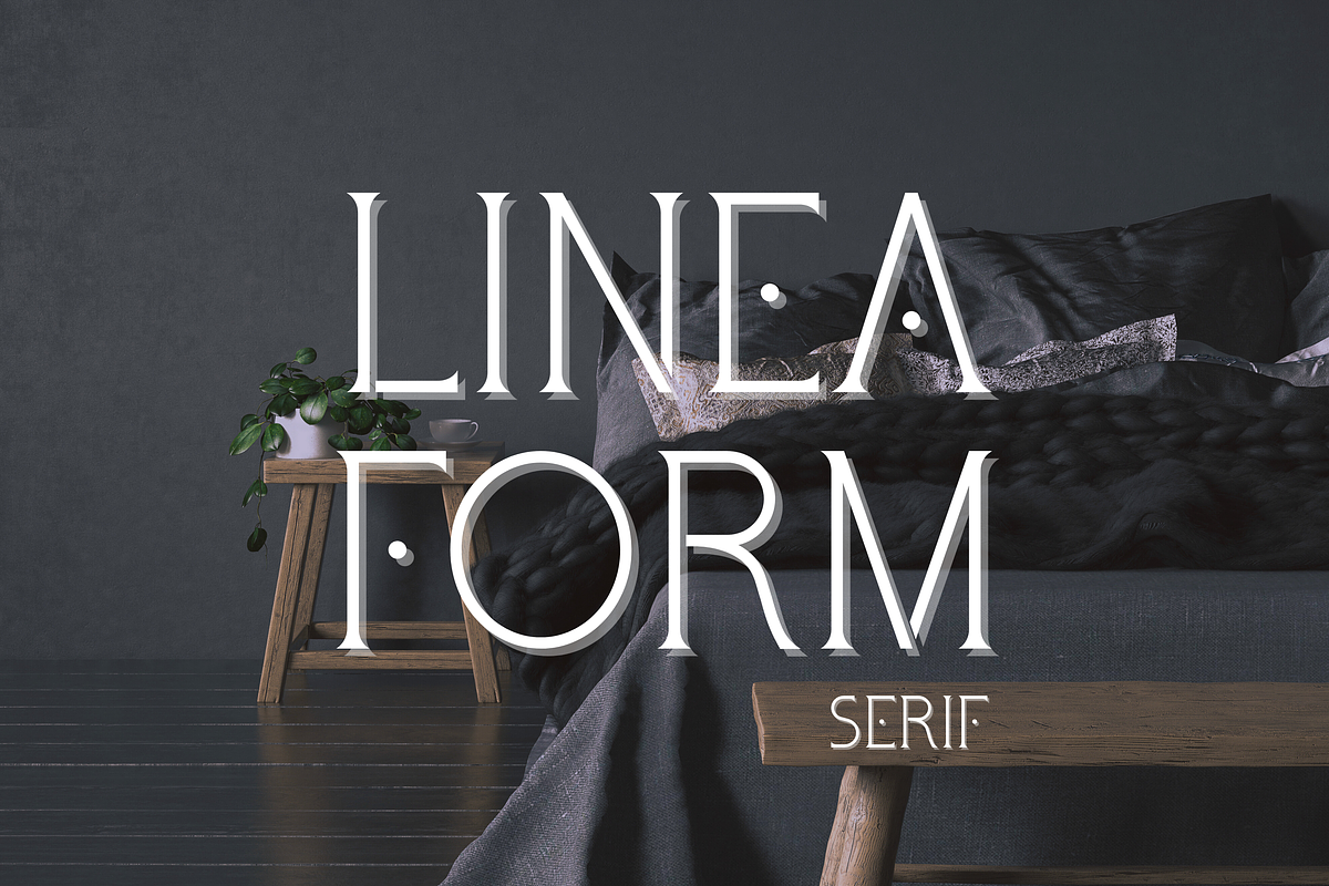Serif Font - LineaForm, a Serif Font by ZoloDesignHub (Photo 1 of 7)