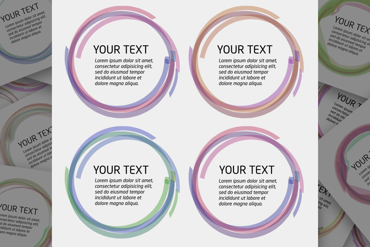 Abstract Circle Color Patterns set, an Object Graphic by ToozDesign (Photo 8 of 8)
