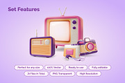 3D Retro Electronics Illustrations, an Object 3D Model by 35lab (Thumbnail 3 of 6)