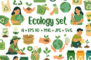 Eco Friendly Doodle Set, a Person Illustration by ananastya (Thumbnail 1 of 7)