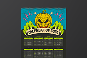 Horror Wall Calendar 2026, a Print Template by Annora Studio (Thumbnail 2 of 6)