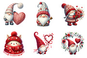 Yarn Crochet Valentines Gnome PNG, an Illustration by SinaCreation (Thumbnail 3 of 11)