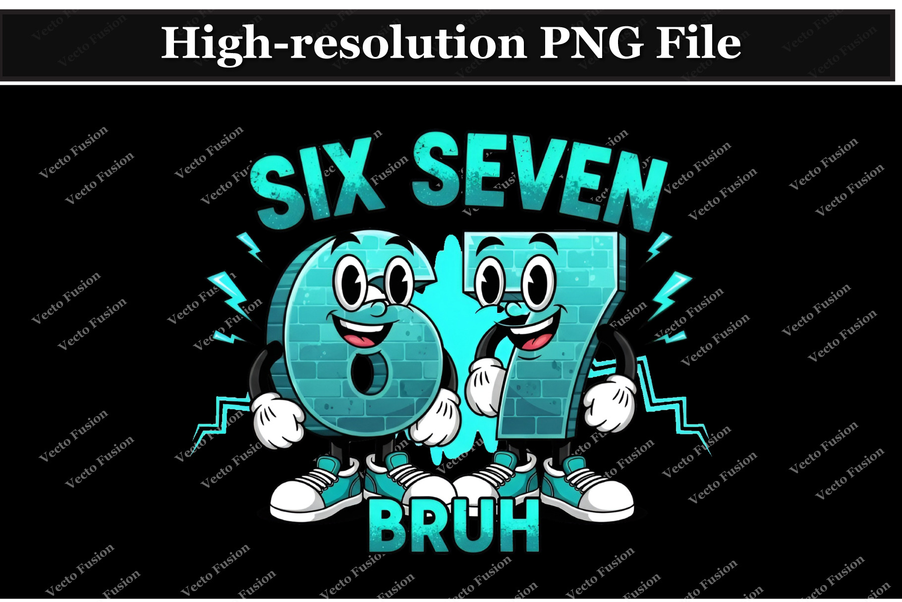 Six Seven Brainrot Meme PNG, a Graphic by Vector Portal