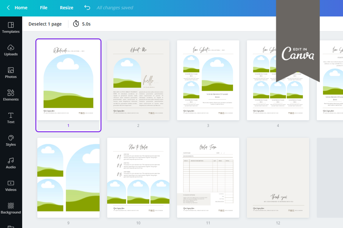 CANVA Wholesale Catalog Template, a Magazine Template by Digiluxe (Photo 5 of 5)