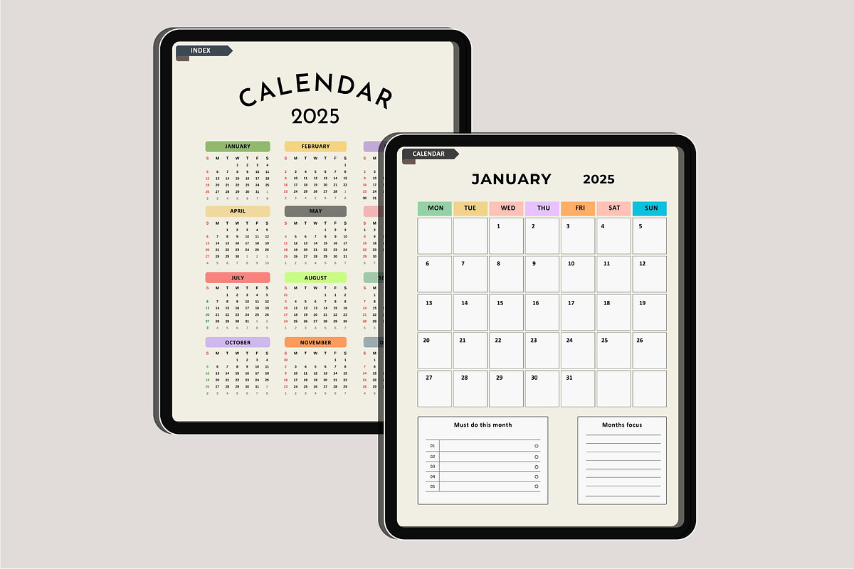 2025 Digital Teacher Planner Canva, a Stationery Template by Designmela01 (Photo 4 of 10)