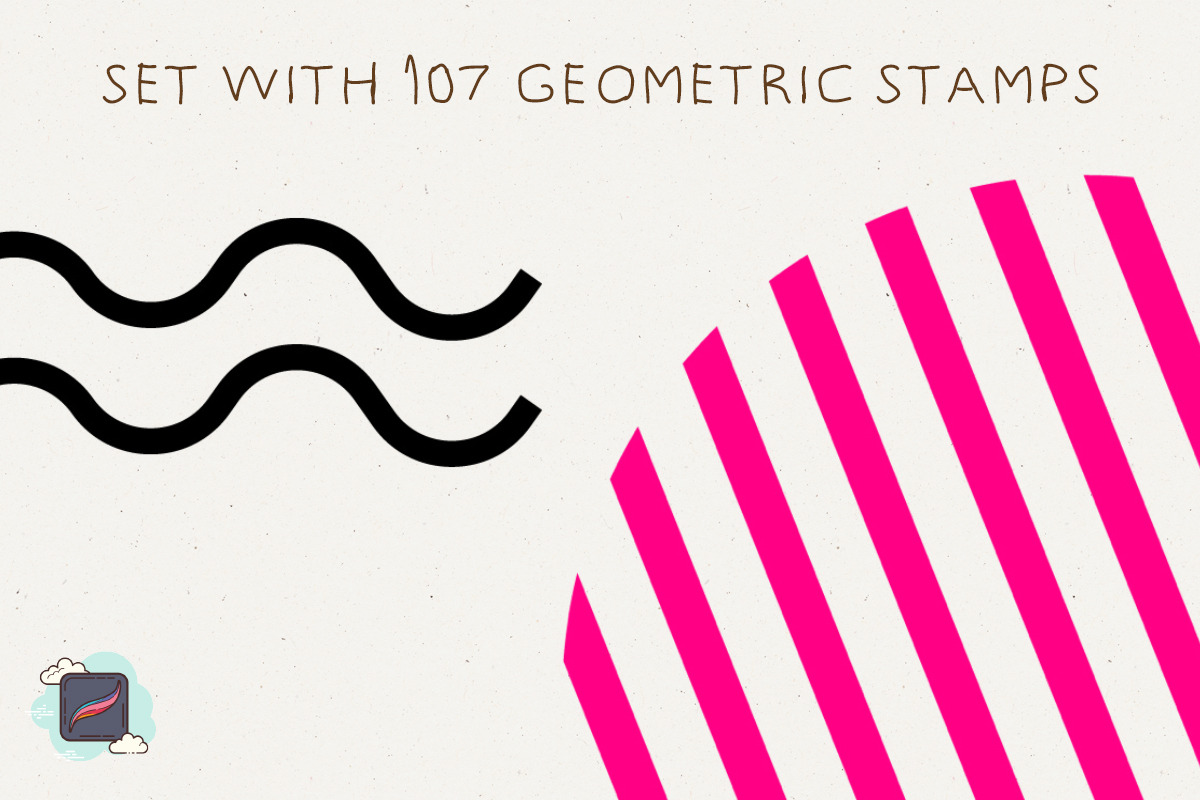 The Procreate Geometric Box, a Brush Add-On by Just Bia (Photo 3 of 10)