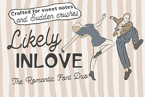 Likely Inlove – A Charming Font Duo, a Handwritten Font by deadlock studio
