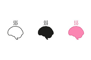 Mental Fatigue Sign. Burnout Brain, an Object Illustration by Vector Creator