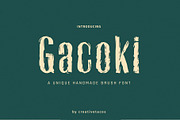 Gacoki Brush Font, a Sans Serif Font by Creativetacos (Thumbnail 14 of 14)