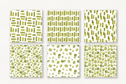 Olive abstract patterns watercolor, a Texture Illustration by YarovaArt (Thumbnail 7 of 21)