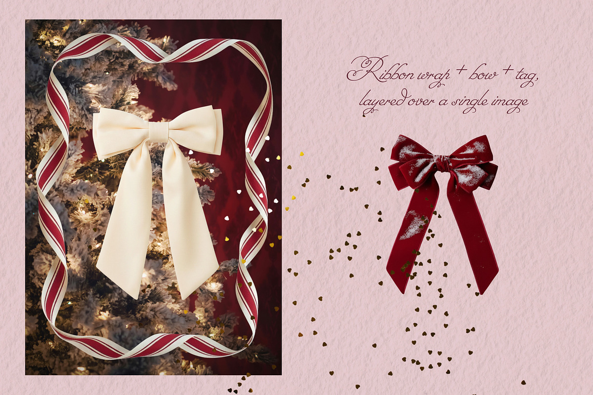 Gift Wrapped in Christmas Ribbons, an Object Graphic by Anzhelika (Photo 3 of 12)