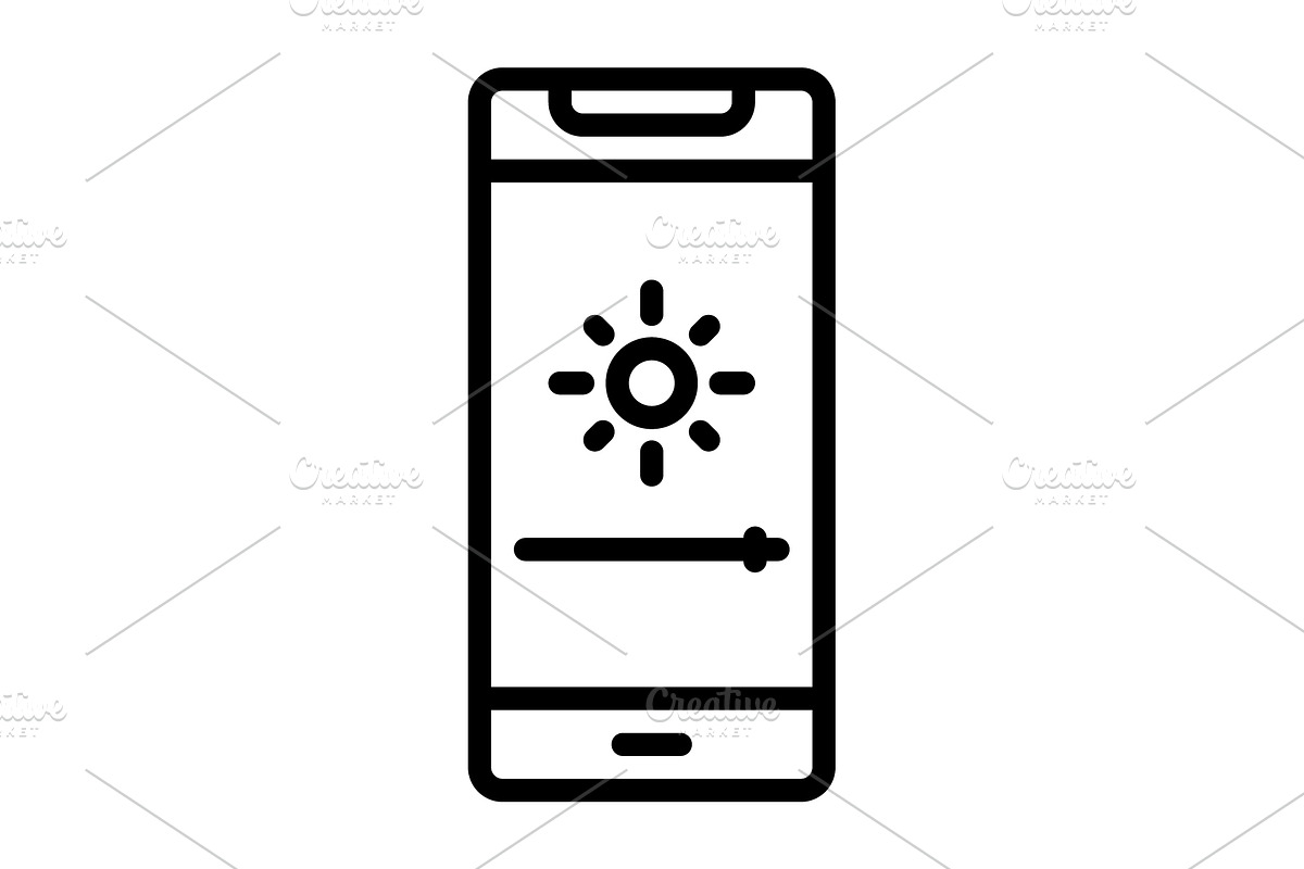 Intensity lightness black icon, an Outline Icon by Creative priyanka