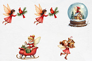 Fantasy Christmas Fairy Clipart Bund, an Illustration by CrexoraLab (Thumbnail 4 of 5)