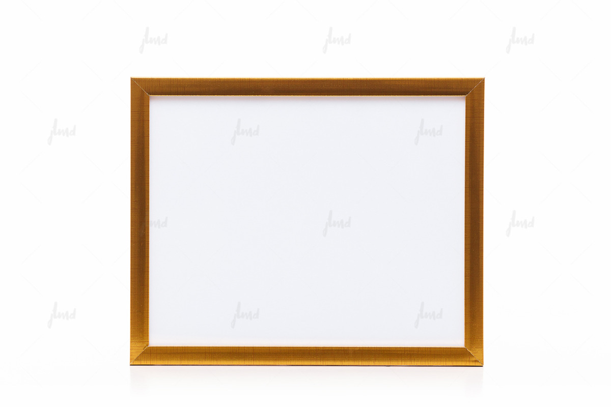 Golden styled frame isolated mockup, a Print Template by JustLikeMyDesktop (Photo 2 of 3)