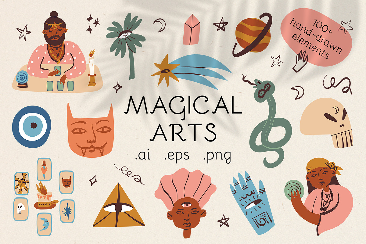 Magical Arts graphic collection, a Person Illustration by Paper Cherry (Photo 1 of 23)
