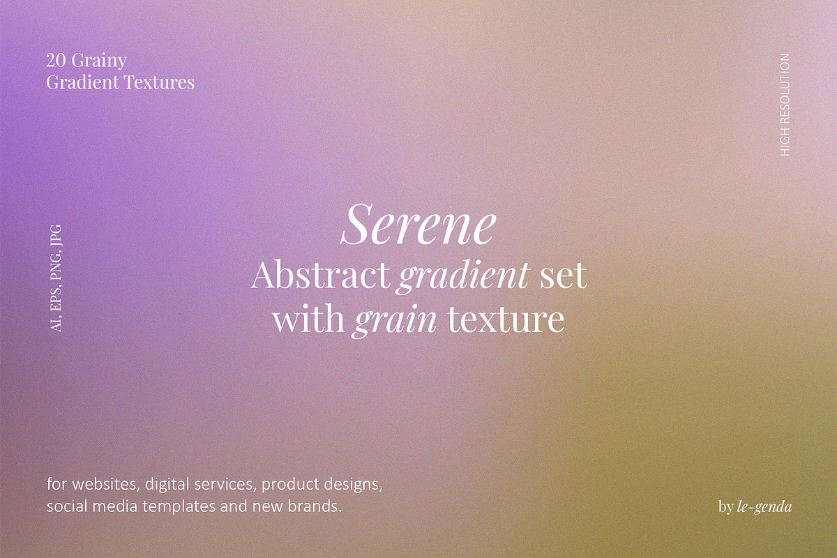 20 Serene Gradients Set, a Texture Graphic by le-genda (Photo 1 of 11)