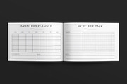 Digital Planner Template Landscape, a Brochure Template by E-Type (Thumbnail 4 of 7)