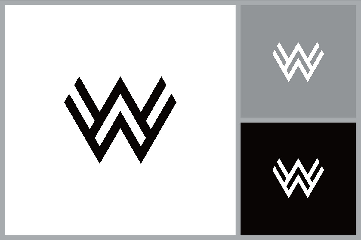 Letter W Initial Line Symbol, a Branding & Logo Template by quadrazo (Photo 2 of 2)