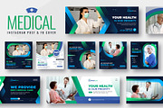 Medical health care instagram post, a Social Media Template by Uiparvin (Thumbnail 1 of 14)