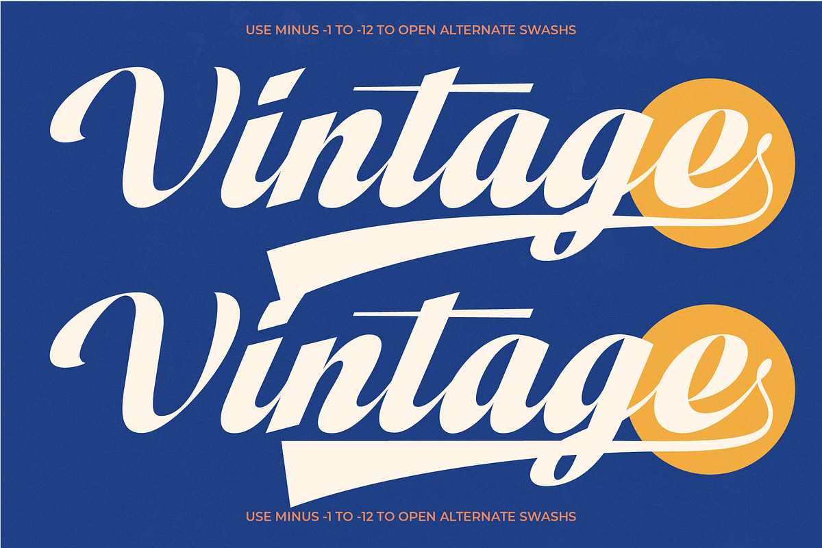 Vintage Charge Bold Retro Script, a Script Font by timelesstype.co (Photo 6 of 20)