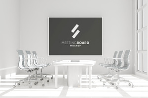 Meeting Board Mockup, a Product Mockup by Glyphminds Studios
