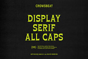 Crowsbeat – Reversed Contrast Horror, a Serif Font by Drizy (Thumbnail 2 of 10)